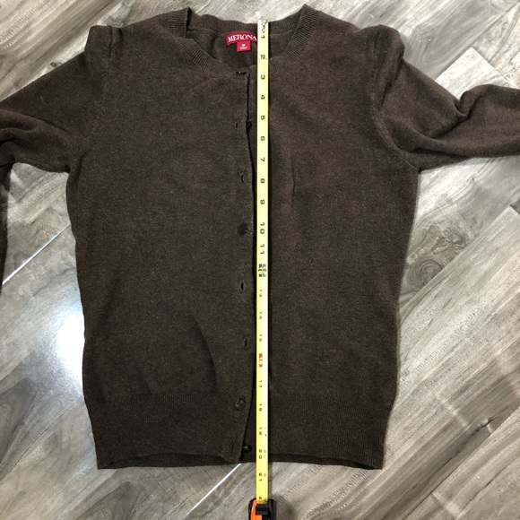 DONATED Soft comfy brown cardigan - Picture 5 of 13